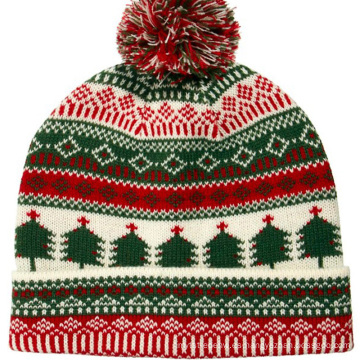 16FZCB08 knit beanie sombrero de navidad